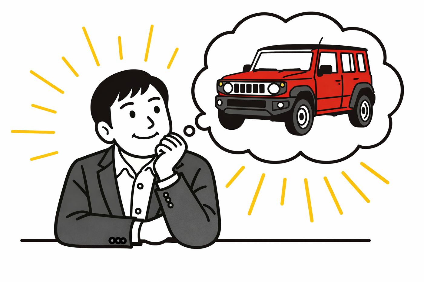 赤のジムニーノマドが待ち遠しい